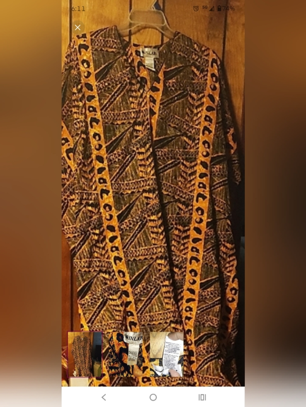 Vibrant Patterned Kaftan Dress